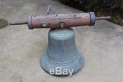 Old Bronze Property Bell Nineteenth Century