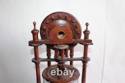 Old Butter Churn with Blades, Popular Art, 19th Century, Blown Glass