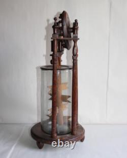 Old Butter Churn with Blades, Popular Art, 19th Century, Blown Glass