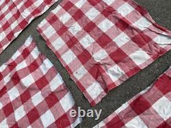 Old Checked Fabric Remnant 18th 19th Century Textile Linen Clothing Era