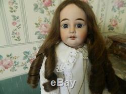 Old Doll Porcelain Head Fleischmann Clothing Xixth Century 50 CM