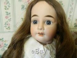 Old Doll Porcelain Head Fleischmann Clothing Xixth Century 50 CM