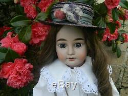 Old Doll Porcelain Head Fleischmann Clothing Xixth Century 50 CM