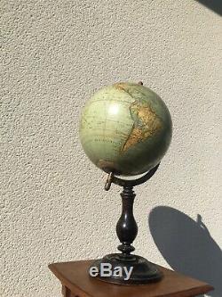 Old Globe Signed G. Thomas Period End XIX Paris Champs Elysees