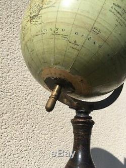 Old Globe Signed G. Thomas Period End XIX Paris Champs Elysees