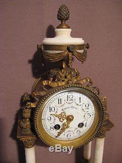 Old Gothic Style Pendulum Louis XVI Nineteenth Century