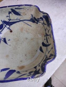 Old Japanese chawan stoneware bowl, signed, Meiji period, 19th century