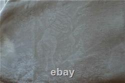 Old Linen Great Banquet Tablecloth Ancient Hunters' Motifs Of Period