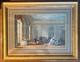 Old Lithographs, 19th Century, Polychrome, Framed In Wood, Under Glass