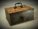 Old Little Box Caisse Strong Iron With Its Key Epoque End Xix