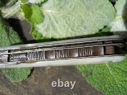 Old Mother-of-pearl Platelet Knife, Epoque Xixth Multifunction, Decorated Slice