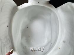 Old Swan. 19th Century Biscuit Porcelain