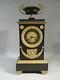 Old Terminal Clock Bronze Brown And Gold Recovery Period Vase Cut Nineteenth Em