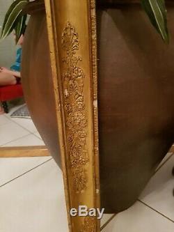 Old Time Frame Empire XIX S, Gilding, Decorated Palm Leaf