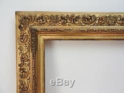 Old Wood Frame And Stucco Gilded Xixth Italian Style, Mounted Keys 1/2