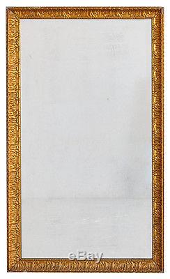 Old Wooden Mirror And Gilt Stucco Vintage Late Nineteenth