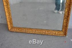 Old Wooden Mirror And Gilt Stucco Vintage Late Nineteenth