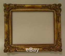 Old Xixth Century Gilded Wood Frame With Gold Leaf