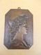 Old Bronze Plaque Statue Sculpture Of Marianne From The 19th Century For The Town Hall