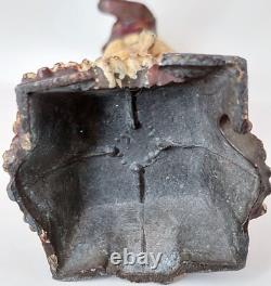 Old lead sculpture from Nuremberg with polychromy, late 19th century