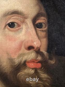 Old oil painting self-portrait of Rubens, 19th century period