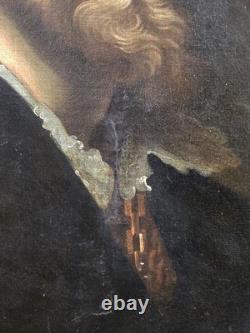 Old oil painting self-portrait of Rubens, 19th century period
