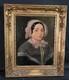 Old Oil Portrait Painting Of A Lady Of Quality, Signed, 19th Century