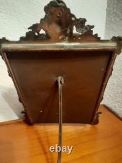 Old red copper picture frame from the 19th century in Louis XVI style (19 cm)