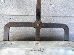 Old tin-lined copper and wrought iron frying pan, popular art, 19th century