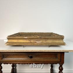 Old wooden frame, 19th century, Barbizon, frame size 40 x 33 cm