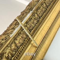 Old wooden frame, 19th century, Barbizon, frame size 40 x 33 cm