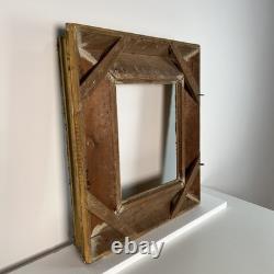 Old wooden frame, 19th century, Barbizon, frame size 40 x 33 cm