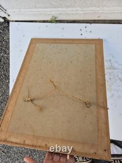 Original Framed Japanese Print Under Glass 19th Century 43cm x 35cm
