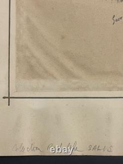 Original drawing portrait of a man from the Belle Époque by Georges Montorgueil Rodolphe Salis