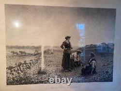 Original signed lithograph, framed and under glass, 19th century period