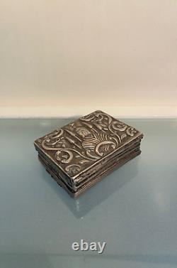 Ottoman Silver Tobacco Snuff Box, 19th Century Period