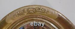 Oval Wooden Mirror Dore Napoleon III Decor De Roses Sculptees Epoque Xixeme