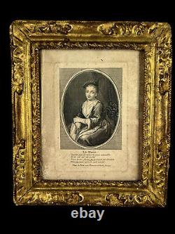 PAIR OF FRAMES FROM THE 17th CENTURY LOUIS XVIII ERA WITH GILDED CARVED WOOD ENGRAVINGS