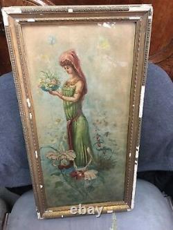 Painting Neo Classic Oil School Italian Era XIX Th & Frame