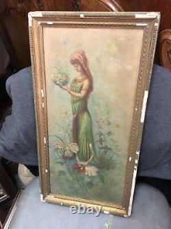 Painting Neo Classic Oil School Italian Era XIX Th & Frame