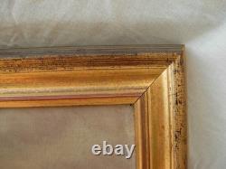 Painting, oil on canvas, seascape, signed, late 19th or early 20th century