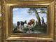 Painting On Porcelain Empire Period Antique Frame 19th Century N2