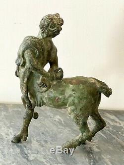 Pair Of Centaurs Furietti Bronze Patina In Ancient Times XIX