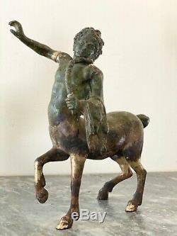 Pair Of Centaurs Furietti Bronze Patina In Ancient Times XIX