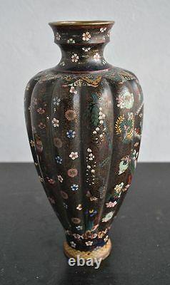 Pair Of Chinese Vase Cloisoned Era Xixth