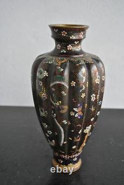 Pair Of Chinese Vase Cloisoned Era Xixth