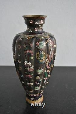 Pair Of Chinese Vase Cloisoned Era Xixth