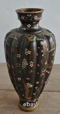 Pair Of Chinese Vase Cloisoned Era Xixth