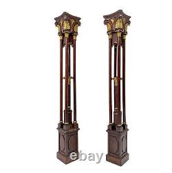 Pair Of Columns Of 19th Century Woodwork