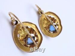 Pair Of Earrings Antique Earrings 18k Gold Nineteenth Time